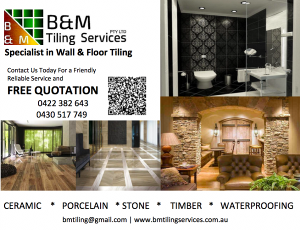 B M Tiling Services P L Melbourne
